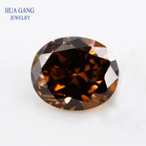 Coffee CZ Oval Brown Cubic Zirconia Stone for Jewelry
