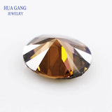 Coffee CZ Oval Brown Cubic Zirconia Stone for Jewelry