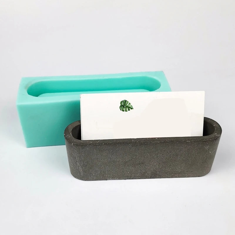 Oval Business Card Holder Base UV Epoxy Mold