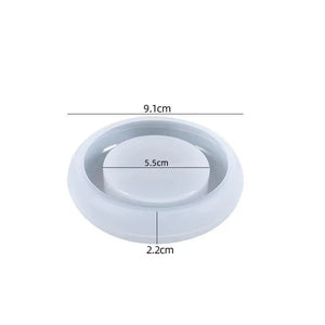 Oval Candlestick Silicone Mold For Epoxy Resin DIY Candle Storage