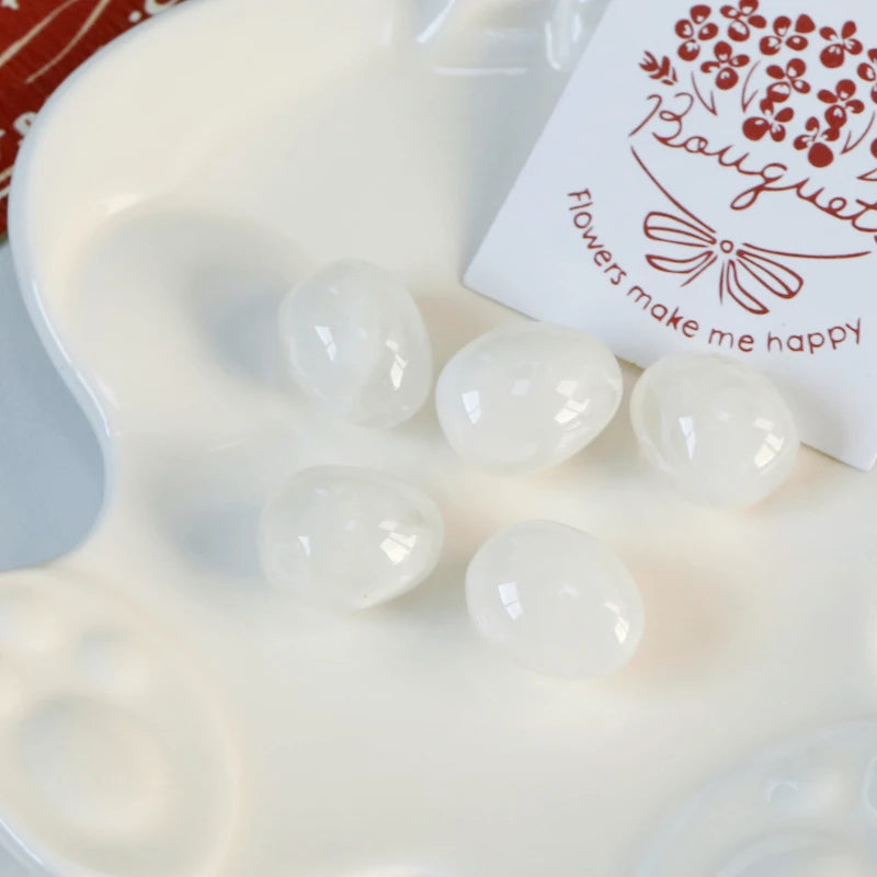 Cloudy Smudge Resin Beads for DIY Earrings
