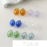 Hollow Glass Beads DIY Necklace Bracelet Earrings Retro Accessories
