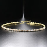 Oval Crystal Tennis Choker Necklace Zirconia Collar Chain Wedding Jewelry N135