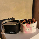 Double-layer Flowerpot Silicone Resin Mold for Succulent Plant Pot