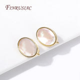 Oval Earring Clasp Fasteners, Rhodium/18K