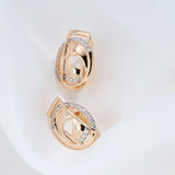 Rose Gothic Zircon Piercing Earrings 585