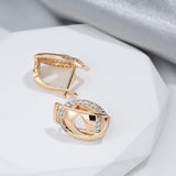 Rose Gothic Zircon Piercing Earrings 585