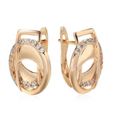 Rose Gothic Zircon Piercing Earrings 585