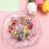Colorful Butterfly Flower Kitten Glass Beaded Phone Chain Necklace