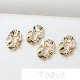 Hollow Wave Copper Pendant Hanging Plated DIY Earring Necklace