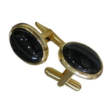 Oval Silver Cufflinks for Men's Shirt Wedding Business