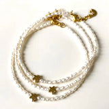 Natural Pearl Star Pendant Bracelet, Boutique Jewelry