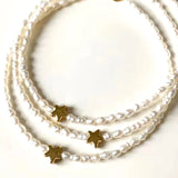 Natural Pearl Star Pendant Bracelet, Boutique Jewelry