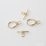 18K Gold-Plated Oval OT Buckle DIY Bracelet Necklace Connector