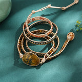 Pietersite Wrap Bracelet Tiger Eye Mix Stone Hand Jewelry