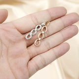 Rose Plated Oval Prong Pendant Setting 925 Silver