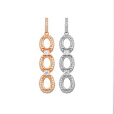 Rose Plated Oval Prong Pendant Setting 925 Silver