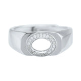 925 Sterling Silver Oval Prong Ring Settings DIY Supplies