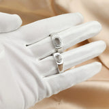 925 Sterling Silver Oval Prong Ring Settings DIY Supplies