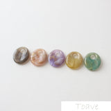 10pcs Oval Resin Blooming Hollow Pendant Ear Stud DIY Material
