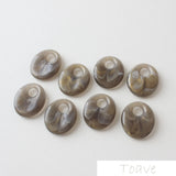 10pcs Oval Resin Blooming Hollow Pendant Ear Stud DIY Material