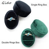 Earring Storage Box Oval Ring Holder Jewelry Organizer
