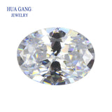 5A Loose CZ Oval Stone Synthetic Gems Cubic Zirconia 2x3~18x25mm