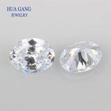 5A Loose CZ Oval Stone Synthetic Gems Cubic Zirconia 2x3~18x25mm