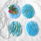 Oval Shape Coaster Molds DIY Resin Tray Epoxy Casting Home Decor