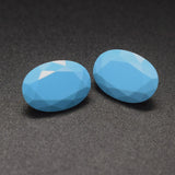 Synthetic Turquoise Loose Gemstones Oval Shape Multiple Sizes Nano Stones