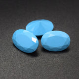 Synthetic Turquoise Loose Gemstones Oval Shape Multiple Sizes Nano Stones