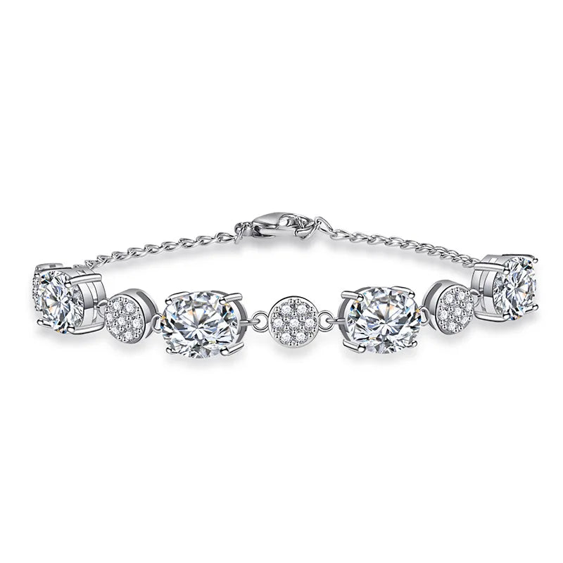 Zircon Gemstone Bracelet 925 Silver Women's Jewelry