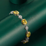 Zircon Gemstone Bracelet 925 Silver Women's Jewelry