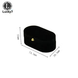 Oval Single Double Ring Jewelry Box Proposal Wedding Pair Ring Earring Storage