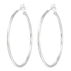Sparkle Heart Circle Earrings Crystal 925 Sterling Silver Women Gift
