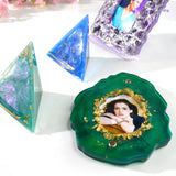 Resin Epoxy Mold Oval Square Photo Frame DIY Jewelry Silicone Mould with Stand