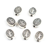 Oval St Benedict Beads Religious Metal Jewelry Findings
