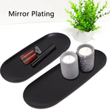 Oval Storage Tray Cosmetic Candles Serving Buffet Plate Decoration
