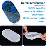 Oval Tray Resin Mold Ashtray Coaster Silicone Epoxy Mould Plate Casting