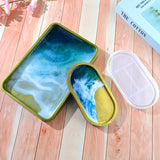 Silicone Casting Resin Molds for DIY Resin Tray Coaster