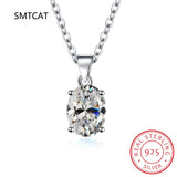 Yellow Citrine Silver Pendant Necklace for Women