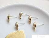 Oval Highlight Pearl Foundation DIY Earrings Accessory