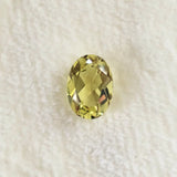 Oval Alexandrite Loose Stone Yellow-Red Fluorescent Faceted Gemstone Beads DIY