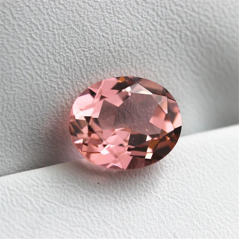 Pink Morganite Brazil AAAAAAAA Oval Faceted Stone for Jewelry Making