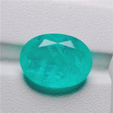 Cotton Paraiba Beads Oval Lab Green Gem Stone Lustre Rarity Shape