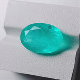Cotton Paraiba Beads Oval Lab Green Gem Stone Lustre Rarity Shape