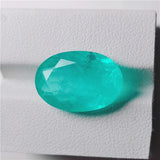 Cotton Paraiba Beads Oval Lab Green Gem Stone Lustre Rarity Shape