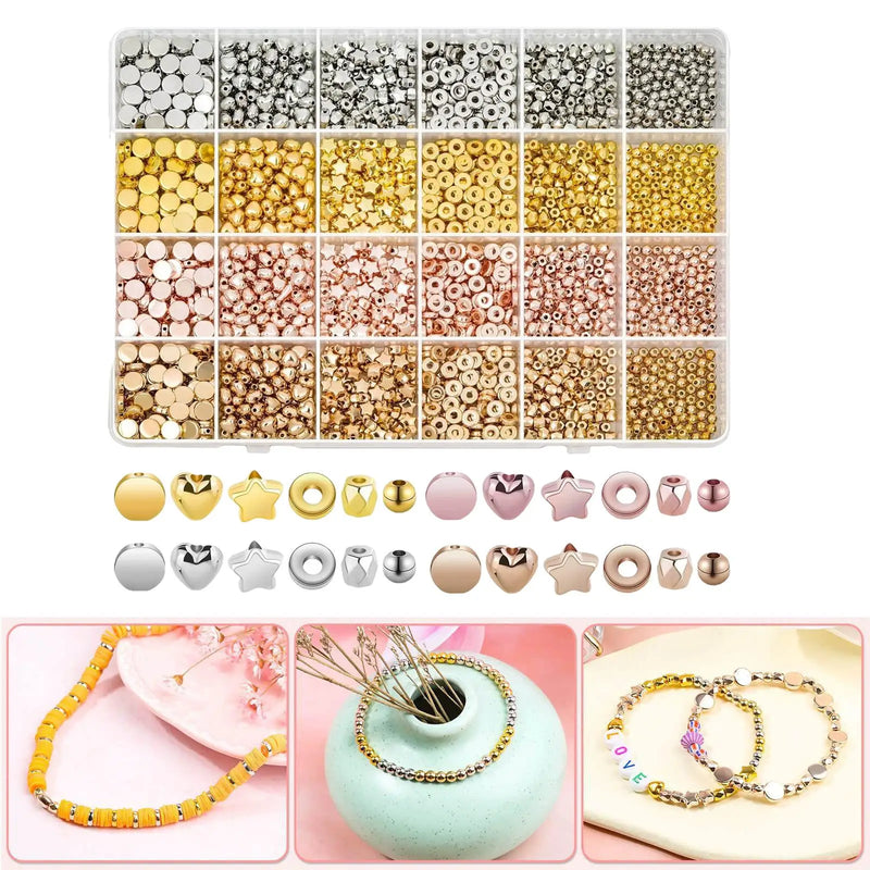 Kids Beads Four Colors Charms for Jewelry Making Craft