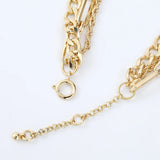 Exaggerate Metal Bracelet Retro Thick Thin Chain Handbend