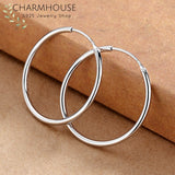S925 Sterling Silver Oversize 70mm Hoop Earrings for Women